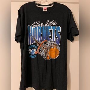 HOMAGE Black Charlotte Hornets Graphic Tee